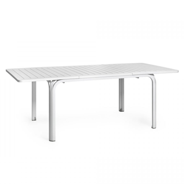 alloro 140 extendable outdoor table perth white-min