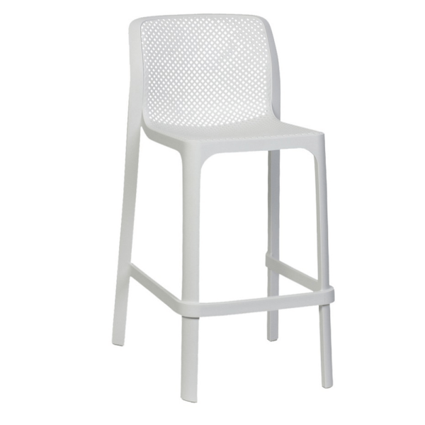 net outdoor stool perth white-min